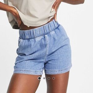Topshop Pull-On Shorts in Blue (never worn)